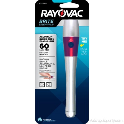 Rayovac Brite Essentials 2AA LED Sleek Body Flashlight BE2AA-BXA 553938653